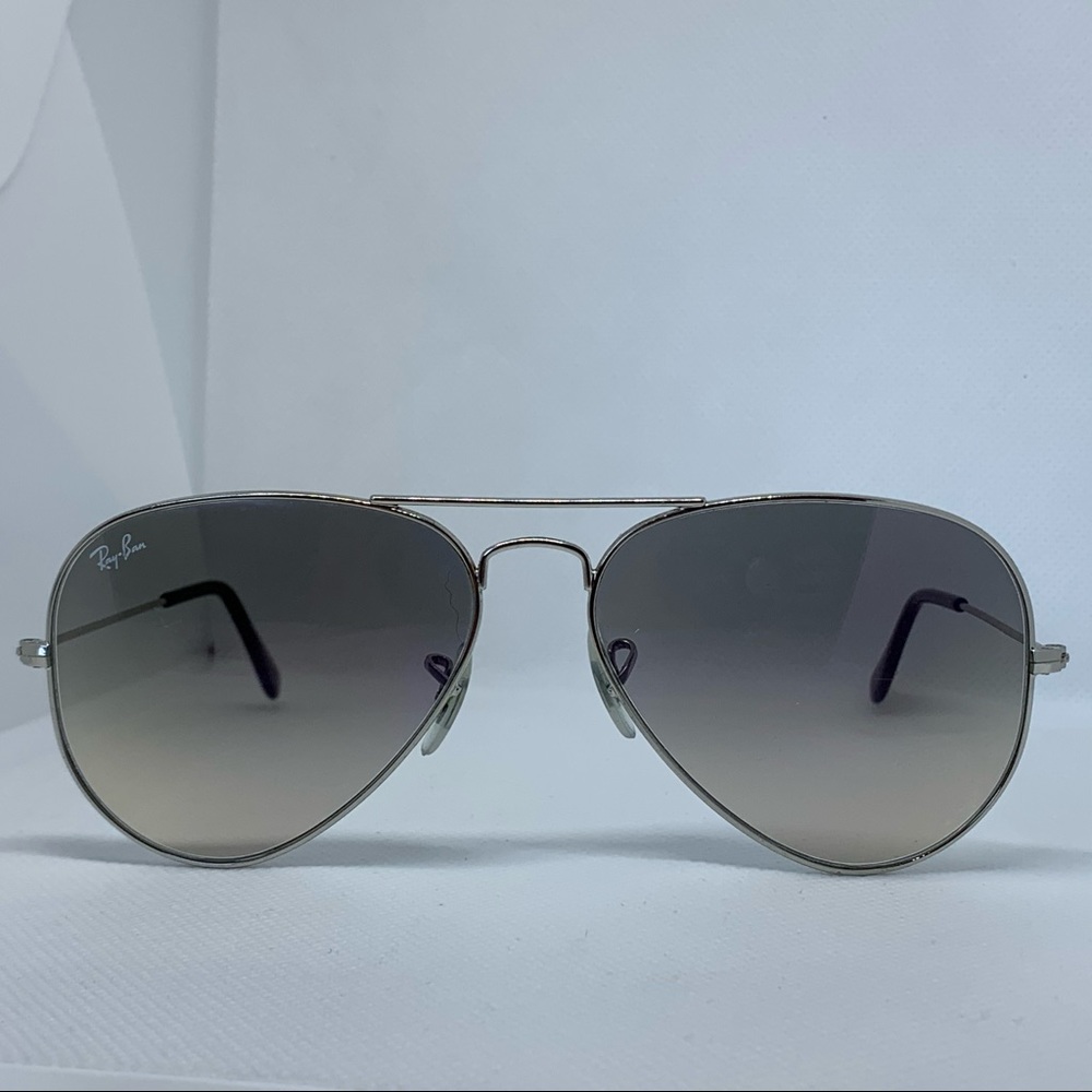 Ray-Ban | Aviator Black Gradient Sunglasses Silver